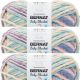 Spinrite Bernat Baby Blanket Big Ball Yarn Mini Succulents Pack of 3 Skein
