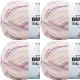 Spinrite Bernat Baby Blanket Big Ball Yarn Raspberry Kisses Pack of 4 Skein