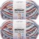 Spinrite Bernat Baby Blanket Big Ball Yarn Button Roses Pack of 2 Skein