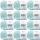 Spinrite Bernat Baby Blanket Big Ball Yarn Baby Blue Green Pack of 12 Skein