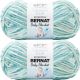 Spinrite Bernat Baby Blanket Big Ball Yarn Baby Blue Green Pack of 2 Skein