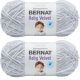 Spinrite Bernat Baby Velvet Big Ball Yarn Misty Gray Pack of 2 Skein