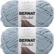Spinrite Bernat Blanket Big Ball Yarn Fog Twist Pack of 2 Skein