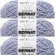 Spinrite Bernat Blanket Big Ball Yarn Cornflower Twist Pack of 3 Skein