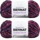 Spinrite Bernat Crushed Velvet Yarn Burgundy Pack of 2 Skein