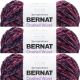 Spinrite Bernat Crushed Velvet Yarn Burgundy Pack of 3 Skein