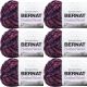 Spinrite Bernat Crushed Velvet Yarn Burgundy Pack of 6 Skein
