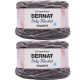Spinrite Bernat Baby Blanket Dappled Yarn Charcoal Pack of 2 Skein