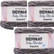 Spinrite Bernat Baby Blanket Dappled Yarn Charcoal Pack of 3 Skein