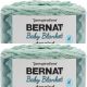 Spinrite Bernat Baby Blanket Dappled Yarn Misty Jungle Green Pack of 2 Skein