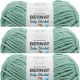 Spinrite Bernat Baby Blanket Big Ball Yarn Misty Jungle Green Pack of 3 Skein