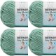 Spinrite Bernat Baby Blanket Big Ball Yarn Misty Jungle Green Pack of 4 Skein