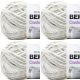 Spinrite Bernat Crushed Velvet Yarn White Pack of 4 Skein