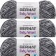 Spinrite Bernat Baby Velvet Big Ball Yarn Vapor Gray Pack of 3 Skein