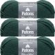 Spinrite Patons Classic Wool Yarn Pine Pack of 3 Skein