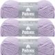 Spinrite Patons Classic Wool Yarn Lavender Pack of 3 Skein
