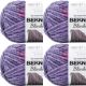 Spinrite Bernat Blanket Big Ball Yarn Purple Sunset Pack of 4 Skein