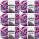Spinrite Bernat Blanket Big Ball Yarn Tourmaline Pack of 6 Skein