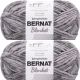 Spinrite Bernat Blanket Big Ball Yarn Ashen Titanium Pack of 2 Skein