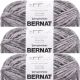 Spinrite Bernat Blanket Big Ball Yarn Ashen Titanium Pack of 3 Skein