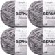 Spinrite Bernat Blanket Big Ball Yarn Ashen Titanium Pack of 4 Skein