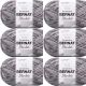 Spinrite Bernat Blanket Big Ball Yarn Ashen Titanium Pack of 6 Skein