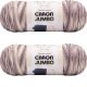 Spinrite Caron Jumbo Print Yarn Gravel Pack of 2 Skein