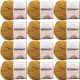 Spinrite Bernat Softee Chunky Yarn Brass Pack of 12 Skein