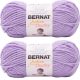 Spinrite Bernat Softee Chunky Yarn Lilac Pack of 2 Skein
