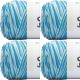 Spinrite Caron Jumbo Print Yarn Blue Raspberry Pack of 4 Skein