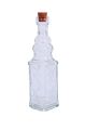 Darice Glass Bottle with Cork Clear Assorted 6.5 Inches