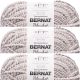 Spinrite Bernat Blanket Twist Yarn Dove Pack of 3 Skein