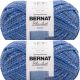 Spinrite Bernat Blanket Twist Yarn Ocean Pack of 2 Skein