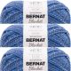 Spinrite Bernat Blanket Twist Yarn Ocean Pack of 3 Skein
