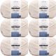 Spinrite Bernat Blanket Twist Yarn Cream Pack of 6 Skein