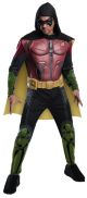 Batman Men S Arkham Muscle Chest Adult Robin Costume Small