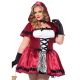 Women s Plus Size Gothic Red Riding Hood Costume Red and White 3X 4X