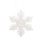 Tree Trimming Glitter Snowflake White 2 Inches