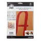 FolkArt Alphabet and Monogram Paper Stencils Italic Font 8 inch