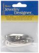 Snap on Hair Clip Silver 2 Inches
