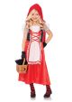 Little Girls Red Riding Hood Costume Halloween Dress and Hooded Cape Small
