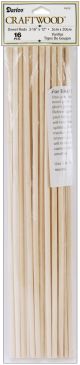 Unfinished Natural Wood Dowel Rods 12 Inches Natural 0.187 Inches