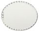 Oval Glass Mirror with Scallop Edge 8 X 10 Inches