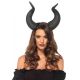 Lingerie Latex Animal Horn Head Piece Black One Size