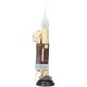 Electric Country Candle Lamp With Flicker Bulb 7.5 Inches