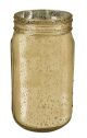 Floral Mason Jar Gold Mercury Glass 3.5 X 6.5 Inches