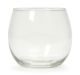 Bubble Ball Vase Clear Glass 4.25 Inches