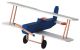 Wood Model Kit Biplane 3.5 X 8.5 X 7.5 Inches