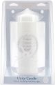 Pillar Wedding Verse Candle 9 Inches White