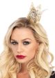 Mini Metal Filigree Crown Gold